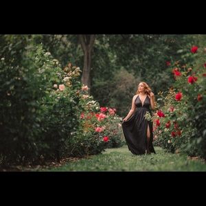 Backless Satin Dress